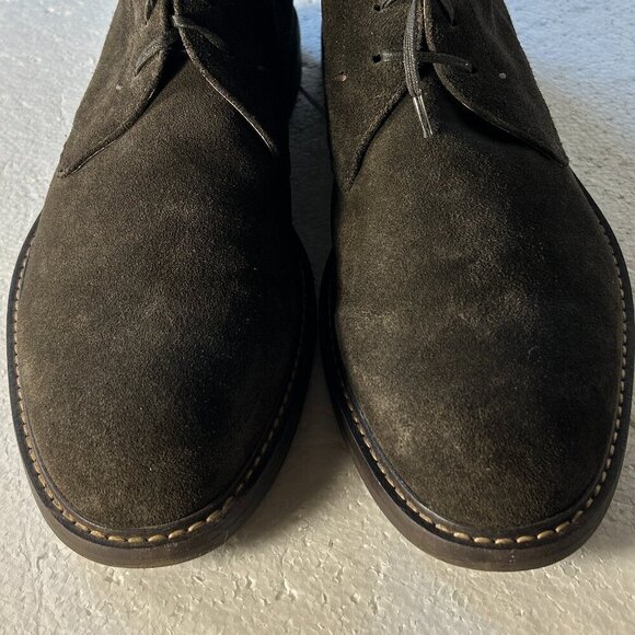 1901 SZ 13 Mens Charcoal Gray Chukka Lace Up Boot Retro Vintage Moto Timeless - Picture 5 of 10